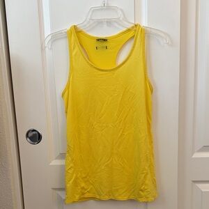Oiselle Flyout Racerback Tank 8 yellow